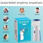 Portable Nebulizer Machine for Adults & Kids | Ultra Quiet Mesh Nebulizer | Handheld Inhaler Machine with 2 Masks & Mouthpiece | Fast Respiratory Relief for Asthma, Cough, Allergy & Breathing Problems