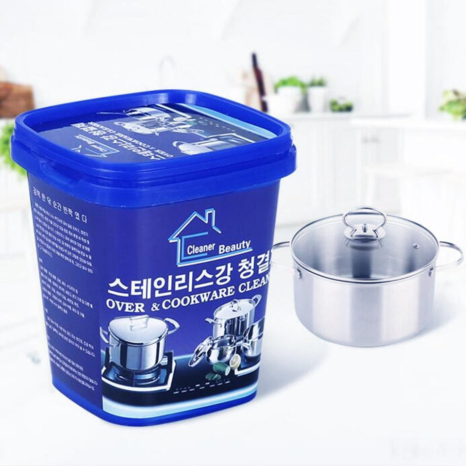 Rust Removal Cleaning Paste Bucket for Kitchen Utensils & Cookware | Heavy Grease & Oil Stain Remover | Stainless Steel Cleaner Paste for Pots, Pans & Sinks