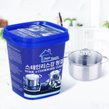 Rust Removal Cleaning Paste Bucket for Kitchen Utensils & Cookware | Heavy Grease & Oil Stain Remover | Stainless Steel Cleaner Paste for Pots, Pans & Sinks