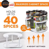 Double Layer Rotating Spice Kitchen Storage Rack Holder