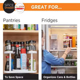 Double Layer Rotating Spice Kitchen Storage Rack Holder