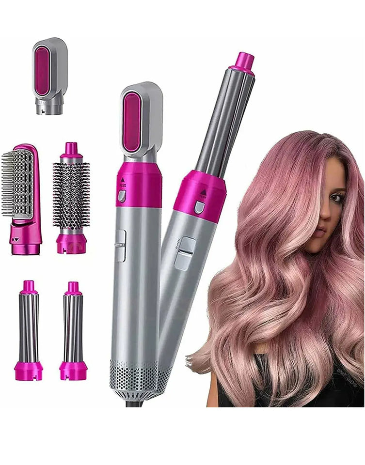 5-In-1 Multifunctional Hot Air Styler: Air Brush, Hair Dryer, Hair Straightener