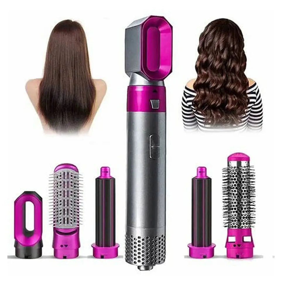 5-In-1 Multifunctional Hot Air Styler: Air Brush, Hair Dryer, Hair Straightener