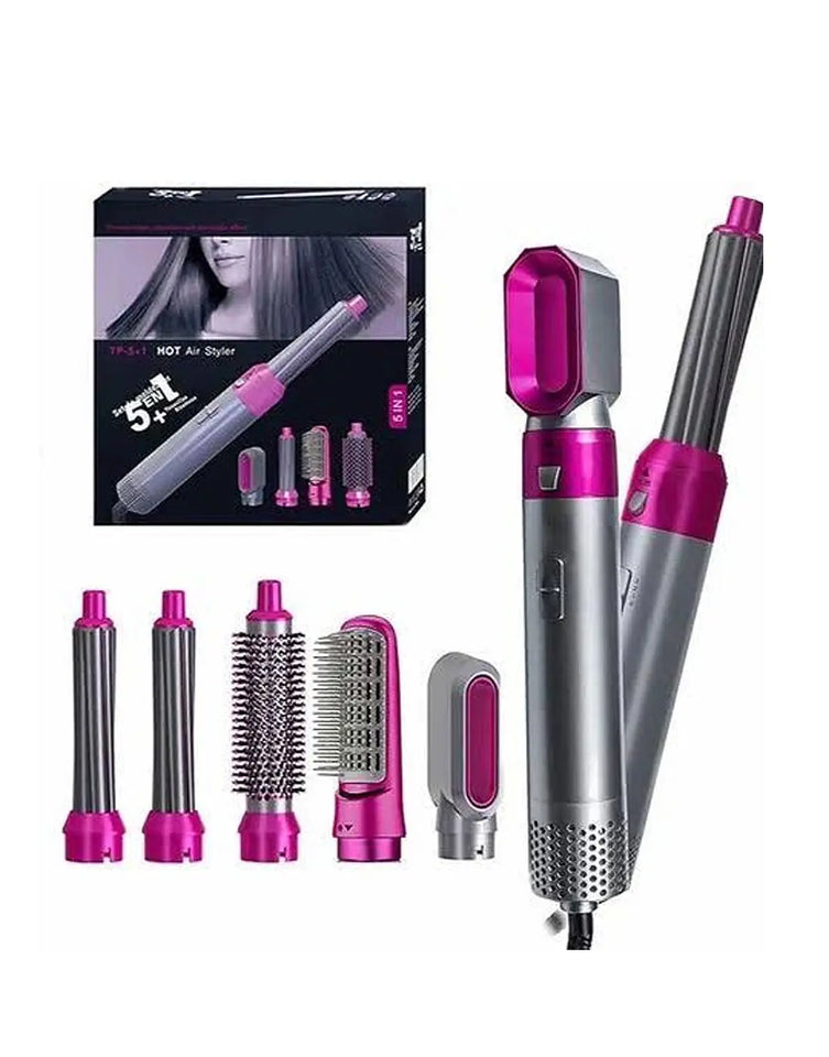 5-In-1 Multifunctional Hot Air Styler: Air Brush, Hair Dryer, Hair Straightener