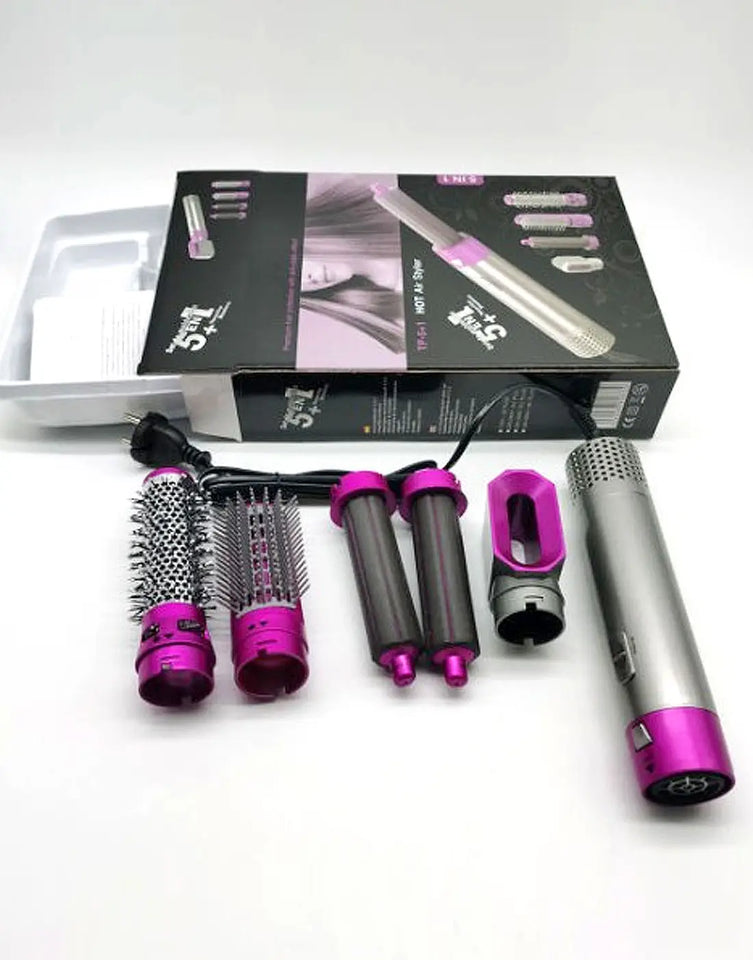 5-In-1 Multifunctional Hot Air Styler: Air Brush, Hair Dryer, Hair Straightener