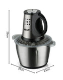 RAF 3L Food Processor, Vegetable & Meat Chopper – Stainless Steel Bowl 1000W