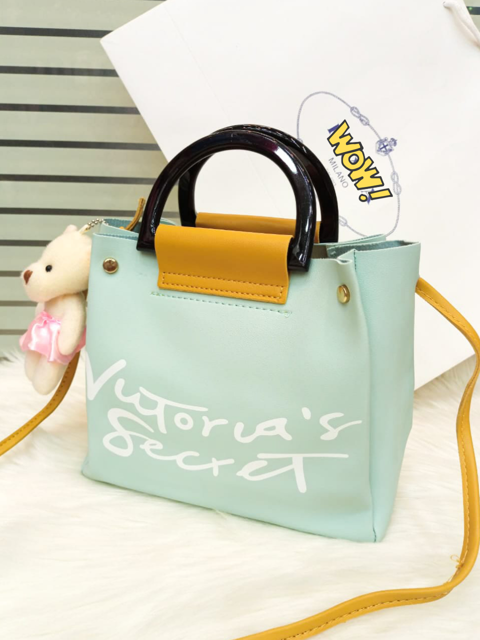 victoria secret yellow bag