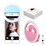 Rechargeable 3 Modes Selfie Ring Light-Adjustable Brightness with USB Charging